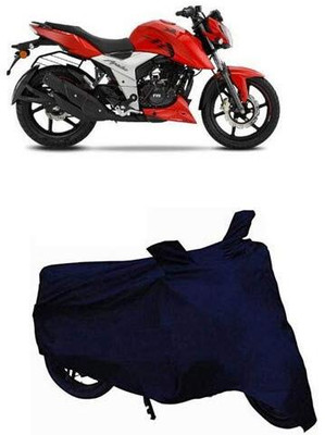 KEDIT Two Wheeler Cover for TVS(Apache RTR 160 4V, Blue)