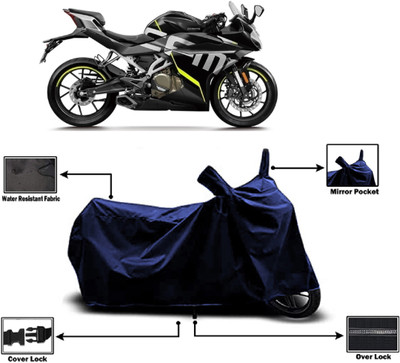 Amexride Two Wheeler Cover for CFMoto(250SR, Blue)
