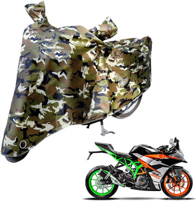 Laxnera Waterproof Two Wheeler Cover for KTM(Duke 200, Green, Black)