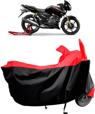 KEDIT Two Wheeler Cover for TVS(Apache RTR 180, Red)