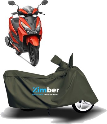 ZIMBER Two Wheeler Cover for Honda(Grazia, Green)