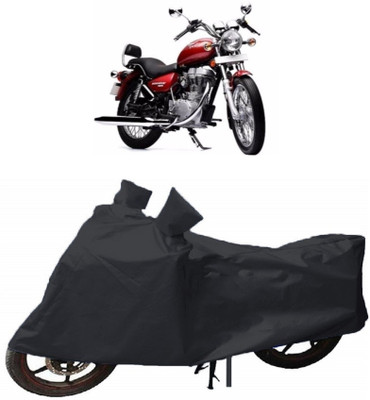 ENTIRELY ELITE Waterproof Two Wheeler Cover for Royal Enfield(Twin spark, Black)