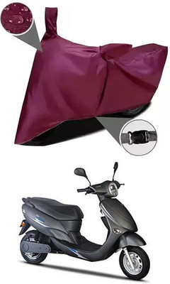 KEDIT Two Wheeler Cover for Avon(E Star, Maroon)