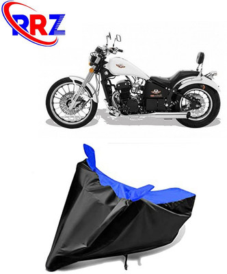 RRZ Waterproof Two Wheeler Cover for FAB Regal Raptor(Daytona 350, Black, Blue)
