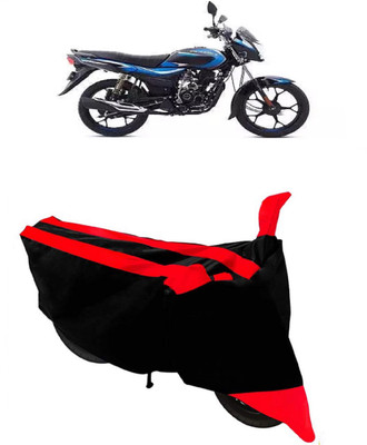 GANPRA Two Wheeler Cover for Bajaj(Platina 110, Black, Red)