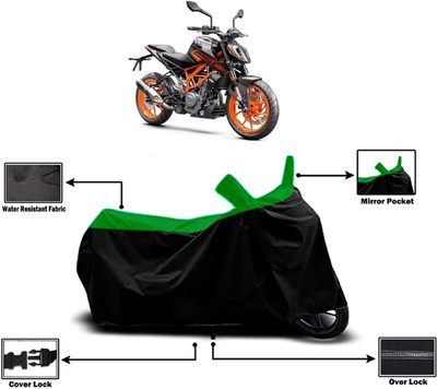 Amexride Two Wheeler Cover for KTM(250 Duke, Green)