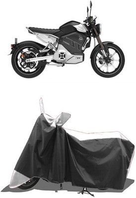 SUGASHRI Waterproof Two Wheeler Cover for Revolt(RV Cafe Racer, White, Black)