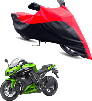 Motodreka Two Wheeler Cover for Kawasaki(Ninja 1000, Red, Black)