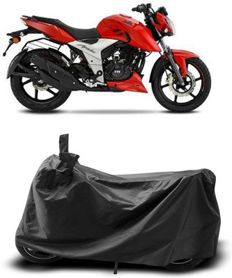 AASHTIK MART Two Wheeler Cover for TVS(Apache RTR 160 4V, Black)