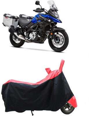 Coxtor Two Wheeler Cover for Suzuki(V-Strom 650 XT, Red)