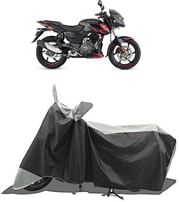 B R Enterprisez Waterproof Two Wheeler Cover for Bajaj(Pulsar 150, Black, Silver)