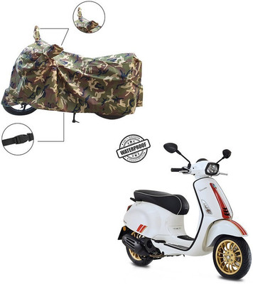 Furnish Flow Waterproof Two Wheeler Cover for Vespa(Multicolor)