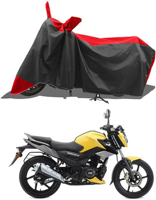 AG AutoHub Waterproof Two Wheeler Cover for TVS(Raider, Black, Red)