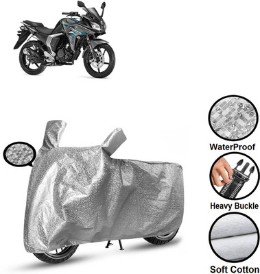 CODOKI Waterproof Two Wheeler Cover for Yamaha(Fazer-FI BS6, Silver)