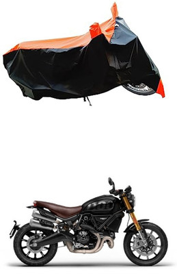 VESMEI Two Wheeler Cover for Ducati(Scrambler 1200 BS6, Orange)
