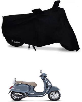 APNEK Waterproof Two Wheeler Cover for Vespa(GTS 300, Black)