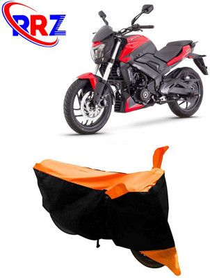 RRZ Waterproof Two Wheeler Cover for Bajaj(Dominar 250, Black, Orange)