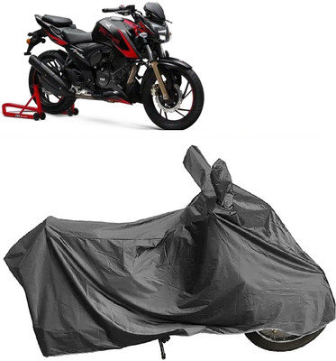DIGGU Two Wheeler Cover for TVS(Apache RTR 200 Fi E100, Grey)