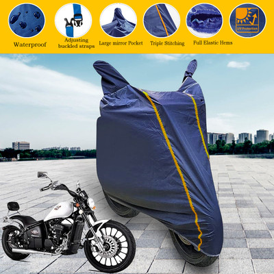 GARREGE Waterproof Two Wheeler Cover for FAB Regal Raptor(Daytona 350, Blue)