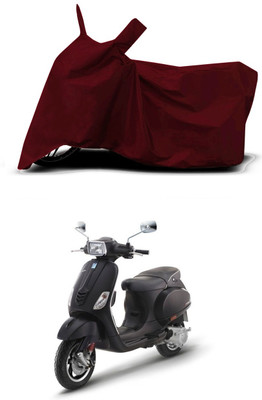 VESMEI Two Wheeler Cover for Vespa(VXL BS6, Red)
