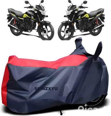 smwzxyu Waterproof Two Wheeler Cover for Honda(CB Shine SP, Red, Blue)