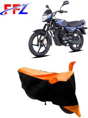 FFZ Waterproof Two Wheeler Cover for Bajaj(CT110, Black, Orange)