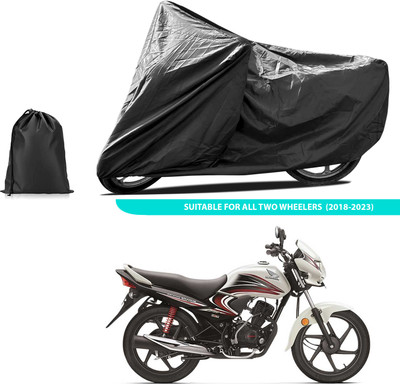 PAGORA Two Wheeler Cover for Honda(Dream Yuga, Black)