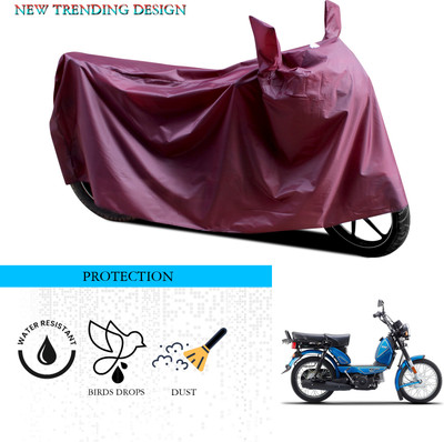 ANTHUB Waterproof Two Wheeler Cover for TVS(XL 100, Maroon)
