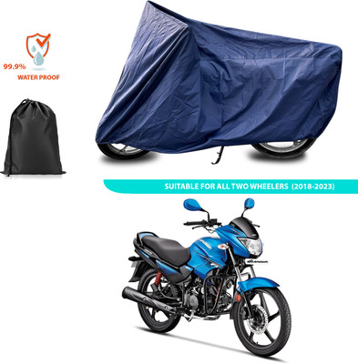 CODOKI Waterproof Two Wheeler Cover for Hero(Glamour Programmed FI BS6, Blue)