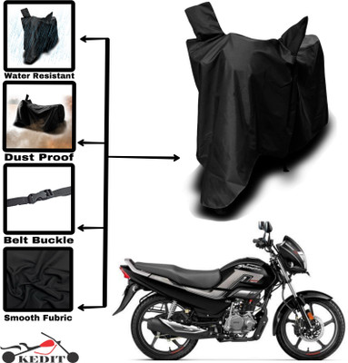 KEDIT Two Wheeler Cover for Hero(MotoCorp Super Splendor, Black)