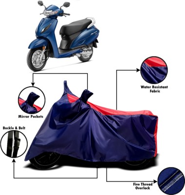 AUCTIMO Two Wheeler Cover for Honda(Activa, Multicolor)