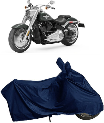 DIGGU Two Wheeler Cover for Harley Davidson(Fat Boy, Blue)