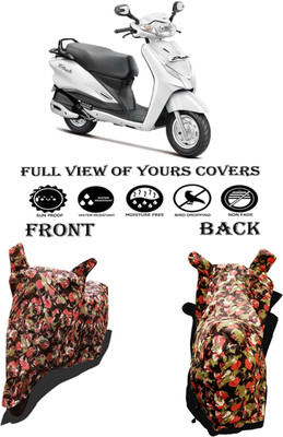 Amexride Two Wheeler Cover for Hero(Duet VX 110CC BS6, Multicolor)