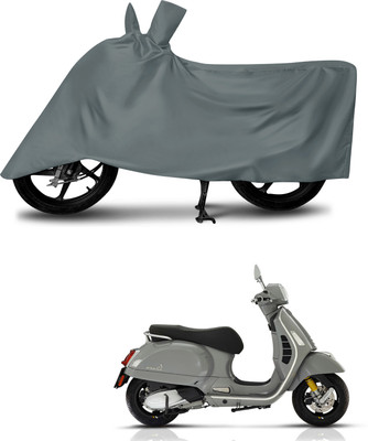 DeepShakshi AUTOMOTIVE Waterproof Two Wheeler Cover for Vespa(GTS 300, Grey)