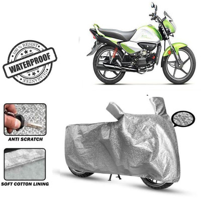 Autoinnovation Waterproof Two Wheeler Cover for Hero(Splendor I Smart, Silver)