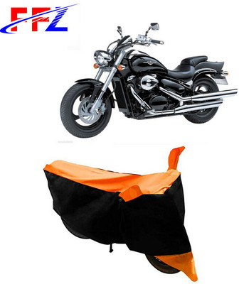 FFZ Waterproof Two Wheeler Cover for Suzuki(Intruder M800, Black, Orange)