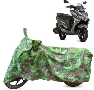 NMJ Waterproof Two Wheeler Cover for Suzuki(Burgman Street, Green)