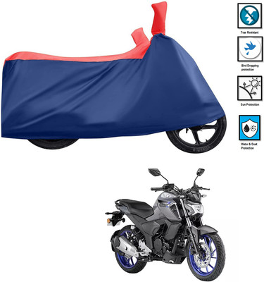 PAGORA Waterproof Two Wheeler Cover for Yamaha(FZS-FI V3 BS6, Red)