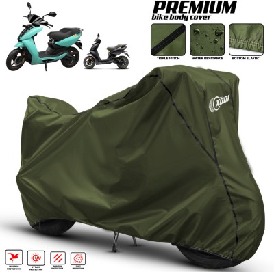 xodi Two Wheeler Cover for Ather(450, Green, Black)