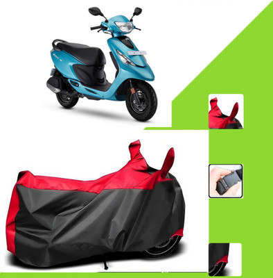 WMIZEXA Two Wheeler Cover for TVS(Zest, Black, Red)
