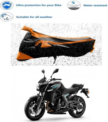 AutoTiger Two Wheeler Cover for CFMoto(650 NK, Black, Orange)