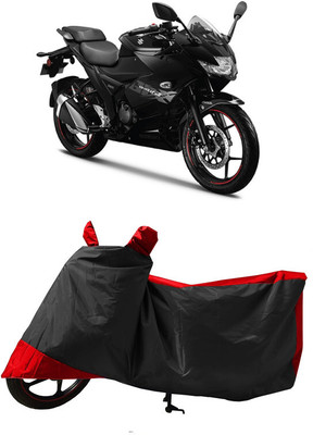 GROFATIK Two Wheeler Cover for Suzuki(Gixxer SF, Red)
