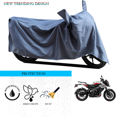 ANTHUB Waterproof Two Wheeler Cover for Bajaj(Pulsar 200, Grey)