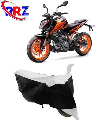 RRZ Waterproof Two Wheeler Cover for KTM(Duke 200, Black, White)