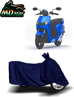 MWBB Waterproof Two Wheeler Cover for TVS(Flow, Black)