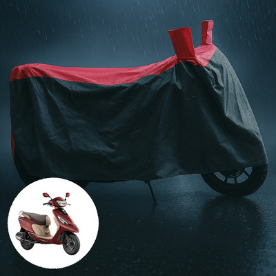 PAGORA Waterproof Two Wheeler Cover for TVS(Scooty Zest 110, Grey, Red)