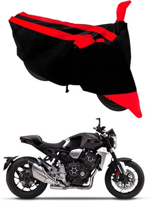 Furious3D Two Wheeler Cover for Honda(CB1000R Plus, Red, Black)