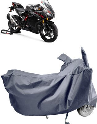 Amexride Two Wheeler Cover for TVS(Apache RR 310, Grey)