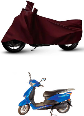 ZEDTEEK Waterproof Two Wheeler Cover for Hero(E Scoot, Maroon)