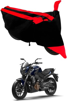 Mdstar Waterproof Two Wheeler Cover for Bajaj(Dominar 250, Red, Black)